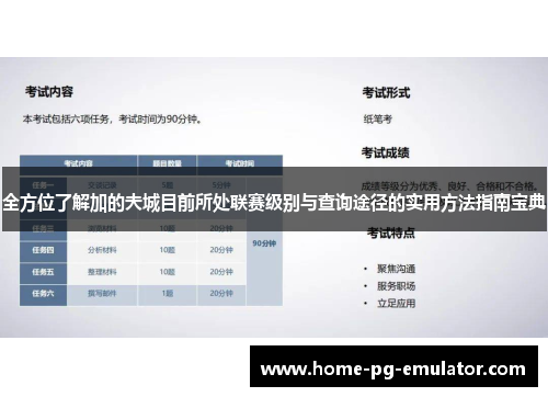 全方位了解加的夫城目前所处联赛级别与查询途径的实用方法指南宝典